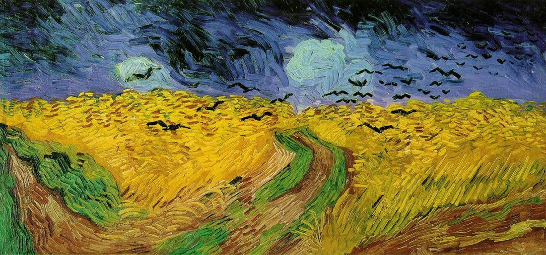 Wheatfield with Crows by Vincent van Gogh, 1890